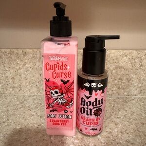Twisted Allure Cupid’s Curse Strawberry Body Lotion & Death by Cupid Body Oil